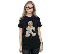 Mummy Donald Duck Cotton Boyfriend T-Shirt Disney Black L