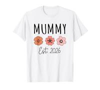 Mummy Est 2026 - Pregnancy Announcement First Time Mum T-Shirt