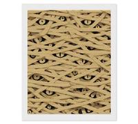 Mummy Eye Adults Diamond 5D Painting Kit Round Drill DIY Art Craft Wall Decor