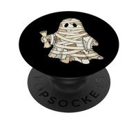 Mummy Ghost Kawaii Ancient Egypt Spooky Season Quilt PopSockets Adhesive PopGrip