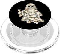 Mummy Ghost Kawaii Ancient Egypt Spooky Season Quilt PopSockets PopGrip for MagSafe