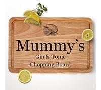 Mummy Gin and Tonic Chopping Board, Funny Gifts Mothers Day, Gift for Mum, G&T Drink Lemon Cutting Kitchen Home Birthday