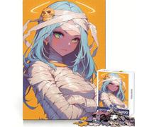 Mummy Girl Anime Jigsaw Puzzles for Adults 1000 Piece Logic Boost Toy Group Joy Premium Edge Bday Surprise (38x26cm)