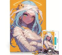 Mummy Girl Anime Jigsaw Puzzles for Adults 1000 Piece Logic Boost Toy Group Joy Premium Edge Bday Surprise (38x26cm)