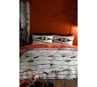 Bedlam - Scary Mummy Duvet Cover - Single Bedding Size (140 x 200cm) - Reversible (2 Designs) - Glow in the Dark Duvet Cover - Spooky Mummies & Vampire Bats Duvet Cover - Halloween Decorations