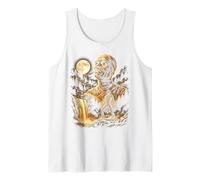 Mummy Howling at the Moon Meme Halloween Costume Tank Top