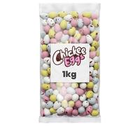 Mummy Meegz Chickee Eggs Vegan Chocolate Eggs 1kg Bulk Bag, Bite-Sized Egg-Shaped Chocolate for Sharing & Events, Palm Oil Free