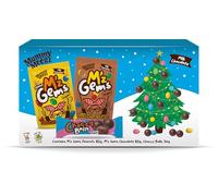 Mummy Meegz Christmas Selection Box Case Pack of 6 - Vegan Chocolate Gift Boxes with M’z Gems Chocolate, M’z Gems Peanut & Choccy Balls, No Palm Oil