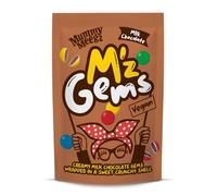 Mummy Meegz M’z Gems Chocolate Flavour Sharing Bag (80g) - Vegan Chocolate Sweets with Creamy Centre & Crunchy Shell, No Palm Oil