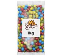 Mummy Meegz Peanut M’z Gems Vegan Chocolate 1kg Bulk Bag - Chocolate Peanuts with Crunchy Shell, Dairy Free, Palm Oil Free, Sharing, Baking & Events