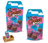 Mummy Meegz Vegan Oat Milk Chocolate Balls Gift Box, Smooth Chocolate Filling, Palm Oil Free, Ethical, 144g, 12 Pieces, Bundle by UrbanShoppi (Pack of 2)