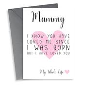 mummy my whole life Mothers Day Card 12888