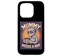 Mummy Needs A Nap Halloween Funny Coffee Case for iPhone 15 Pro