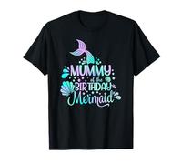 Mummy Of The Birthday Mermaid Family Matching Party Squad T-Shirt