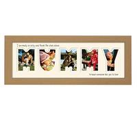 Mummy Photo Frame Thank the Stars letters cut out using Quality Board 888A (Oak Finish Frame Cream mount I thank the Stars)