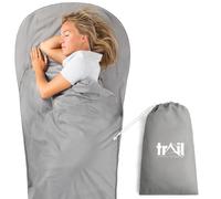 Pod Adult Sleeping Bag with Double Layered Insulation, 2 Season Adult Sleeping Bag, Ideal for Backpacking, Camping, Caravanning and Festivals, Camping