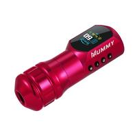 Mummy Tattoo Rotary Cartridge Machine Rotary Battery Pen with1500mAh Digital LED Display for Tattoo Equipment Supply (pink)