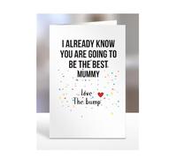Mummy to be card, Love You, Fathers, Mothers Day from The Bump, Already Know You Are Best, Funny Gifts, Present for Christmas, A5-237_158