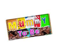 Mummy To Be Chocolate Bar Wrapper Novelty Present Gift For Mom Mother Mam On Birthday Xmas CH-9338 (with chocolate bar (100g))