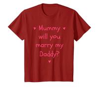 Mummy Will You Marry My Daddy Kids Marriage Proposal Idea T-Shirt