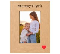 Mummys Girls 6x4 Oak Finish Engraved Photo Picture Frame Keepsake Gift