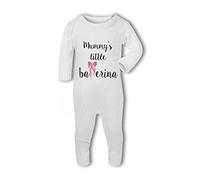 Mummys Little Ballerina with Ballet Shoes - Baby Romper Suit - New Born