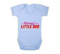 Mummy's Little Boo (Bats Style) Baby Grow Vest, 0-3 Months, Pastel Blue