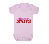 Mummy's Little Boo (Bats Style) Baby Grow Vest, 0-3 Months, Pastel Pink