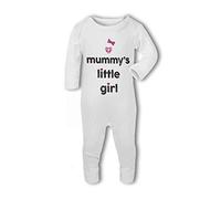 Mummys Little Girl with Bow - Baby Romper Suit - New Born