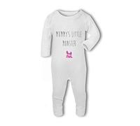 Mummys Little Monster Girl - Baby Romper Suit - 6-12 Months