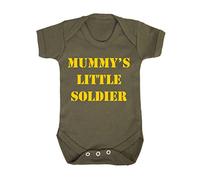 Mummy's Little Soldier Baby Vest (3-6 Months) Green