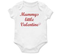 Mummys Little Valentine Babygrow is My Mummy Love Heart Baby First Vest, 0-3 Months, White