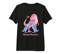 MummySaurus Mum & Baby Twin Boy T-Rex Dinosaurs Premium T-Shirt