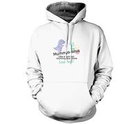 MummySaurus Normal Mummy But Rawr-Some - Womens Unisex Hoodie - Mother's Day Mum Mama Mummy L White
