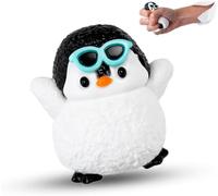 MUMQAQ Handmade Taba Cute Animals Toy, Kawaii Cat Squishies, Sticky, Paw Squeeze Toys, Pinch Family Funny Fidget Toys Novelty Things for Anxiety, Kids-Penguin