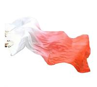 MUMQAQ Professional Chinese Dance Fans, Belly Dance Silk Fan Veils Long Gradient Fans For Stage Performance Art Photography Belly Dancing Practice