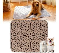 MUMQAQ Puppypad Pee Pads for Dogs, 2026 Upgraded Washable Puppy Pad with Pheromones, PuppyPad.com Pee Pad - Leak & Odor Proof, Non-Slip Base, Easy to Clean & Reusable (Brown-b M: 27.6" × 31.5")