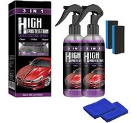 MUMQAQ Turbo Shine Nexa, 5-in-1 Nexa Rust Remover Spray, Car Scratch Remover, Waterless Car Cleaner Spray, Microfiber - Scratch Remover, Rust Protection with Hydrophobic Coating for Cars/RVs/Boats
