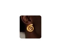MUMREUES Chunky Rose Gold Earrings for Women Trendy 14K Gold Plated Statement Drop Stud Earrings Hypoallergenic Lightweight Vintage Geometric Earring Jewelry Gifts