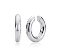 MUMREUES Chunky Silver Ear Cuff No Piercing for Women Trendy Ear Cuffs Non Piercing Dainty Clip on Earrings Cartilage Helix Earrings Fake Earring Jewelry Gift