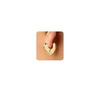 MUMREUES Gold Earrings for Women Chunky Heart Huggie Hoops 9ct gold plated Earring Trendy Hypoallergenic Waterproof Dainty Earings Jewelry Gift for Her
