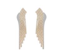 MUMREUES Gold Earrings for Women Trendy 14K Gold Plated Drop Dangly Earring Dainty Cubic Zirconia Dangle Tassel Earrings Minimalist Statement Long Dangling Chandelier Earrings Jewelry Gifts for Her