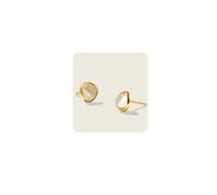 MUMREUES Gold Earrings for Women Trendy 14K Gold Plated Gemstone Stud Earrings Small Dainty Hypoallergenic Jewelry Gifts for Her