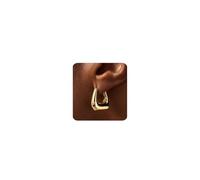 MUMREUES Gold Earrings for Women Trendy 14K Gold Plated Hoop Earring Dainty Minimalist Simple Small Huggie Earrings Jewelry Gift for Her