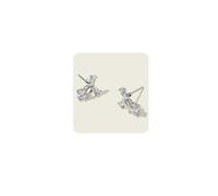 MUMREUES Silver Earrings for Women Trendy 14K White Gold Plated Bow Stud Earrings Dainty Minimalist Small Cubic Zirconia Bow Dangle Caryilage Jewelry Gifts for Her