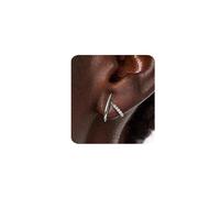MUMREUES Silver Earrings for Women Trendy 14K White Gold Plated Cubic Zirconia Stud Earrings Small Dainty Hypoallergenic Earrings Jewelry Gifts for Her