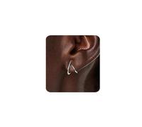 MUMREUES Silver Earrings for Women Trendy 14K White Gold Plated Stud Earrings Dainty Minimalis Hypoallergenic Earrings Jewelry Gifts for Her
