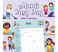 Mum's Busy Day - 2026 Square Wall Calendar - by Red Robin Publishing