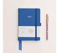 MUM's Diary 2026 (Cobalt) - Medium sized 2026 diary - Jan to Dec 2026 Week-To-View with 4 column GRID layout - organise the scheduling chaos of busy family life
