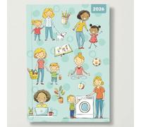 Mum's Diary - 2026 Red Robin A5 Padded Diary Planner Daily Family Organiser